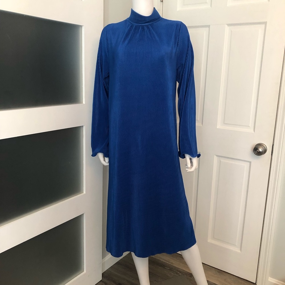 Zara  MB Micro Pleated Dress Sz M